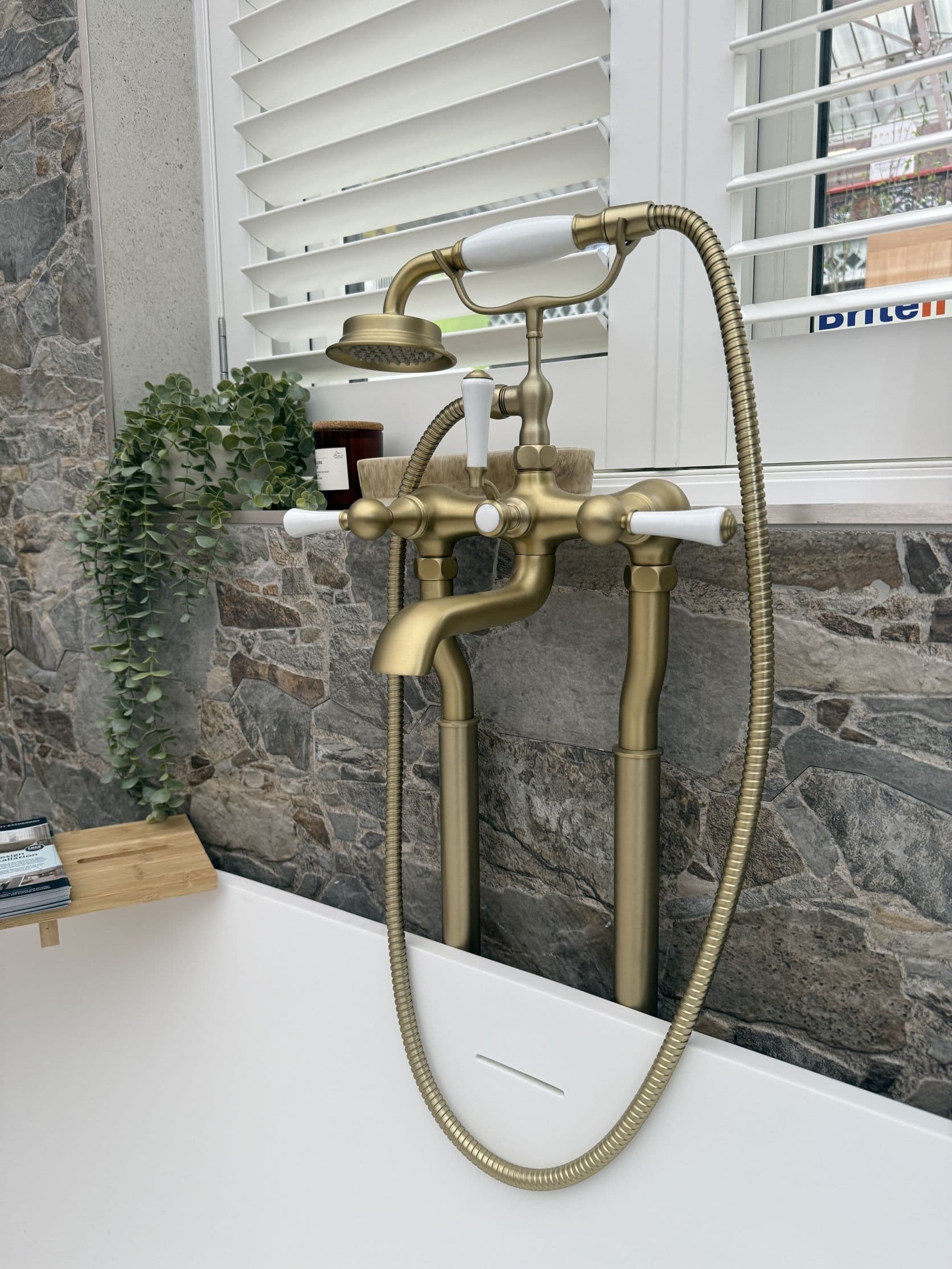 Luxury bathroom project detail with high-quality fixtures and careful finishing