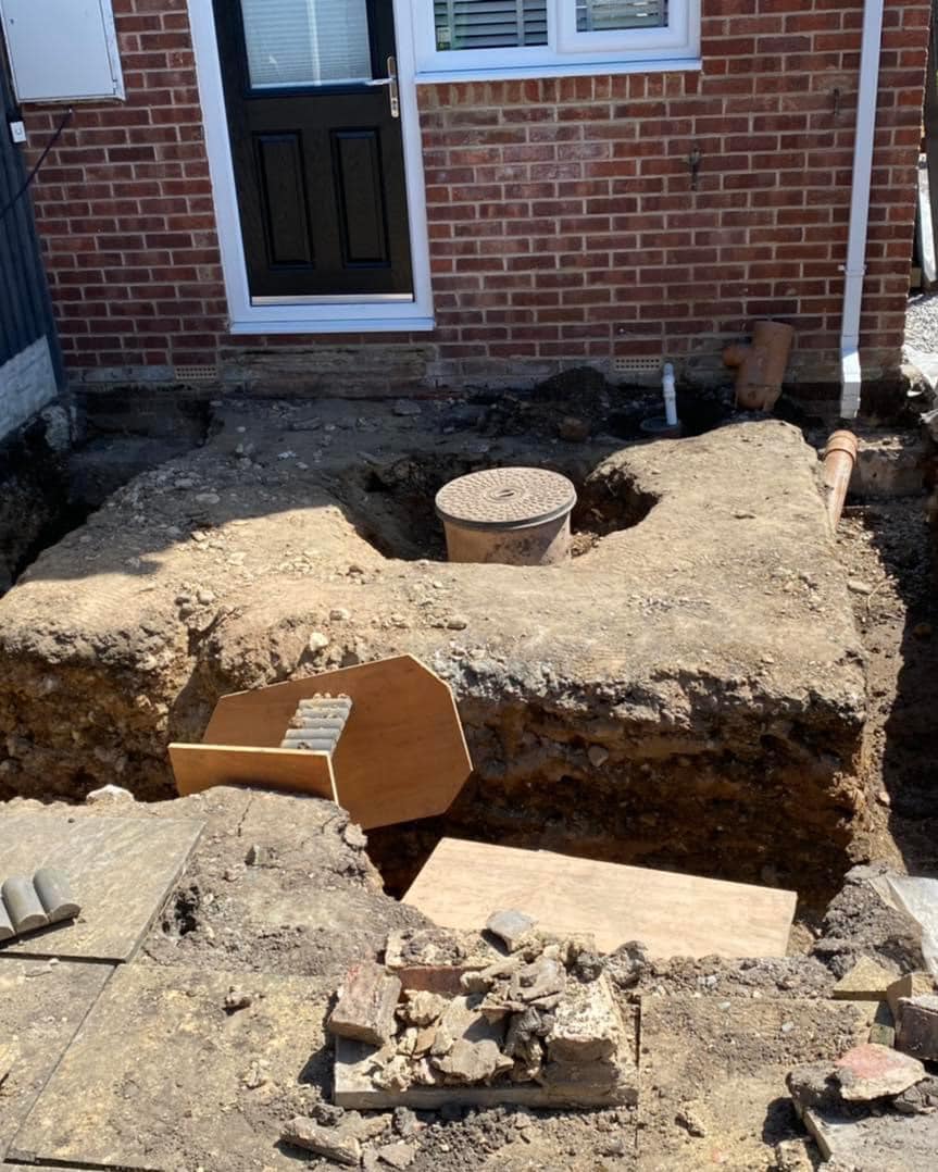 Footing and drainage stage on a Leeds extension project