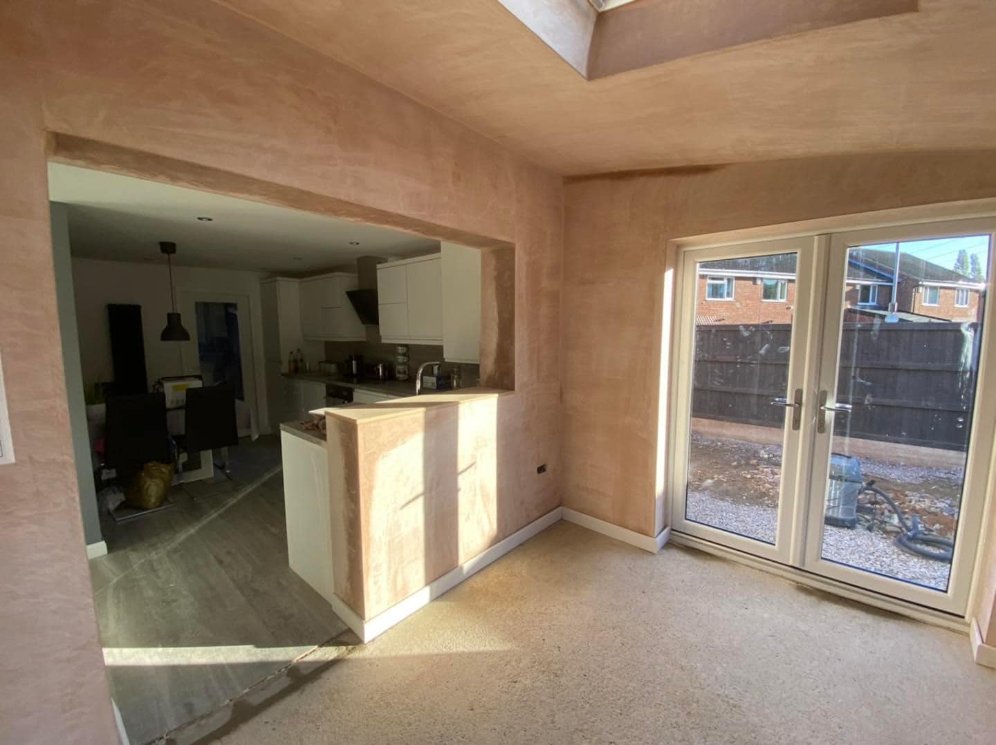 Finished extension interior suitable for premium conversion and renovation work