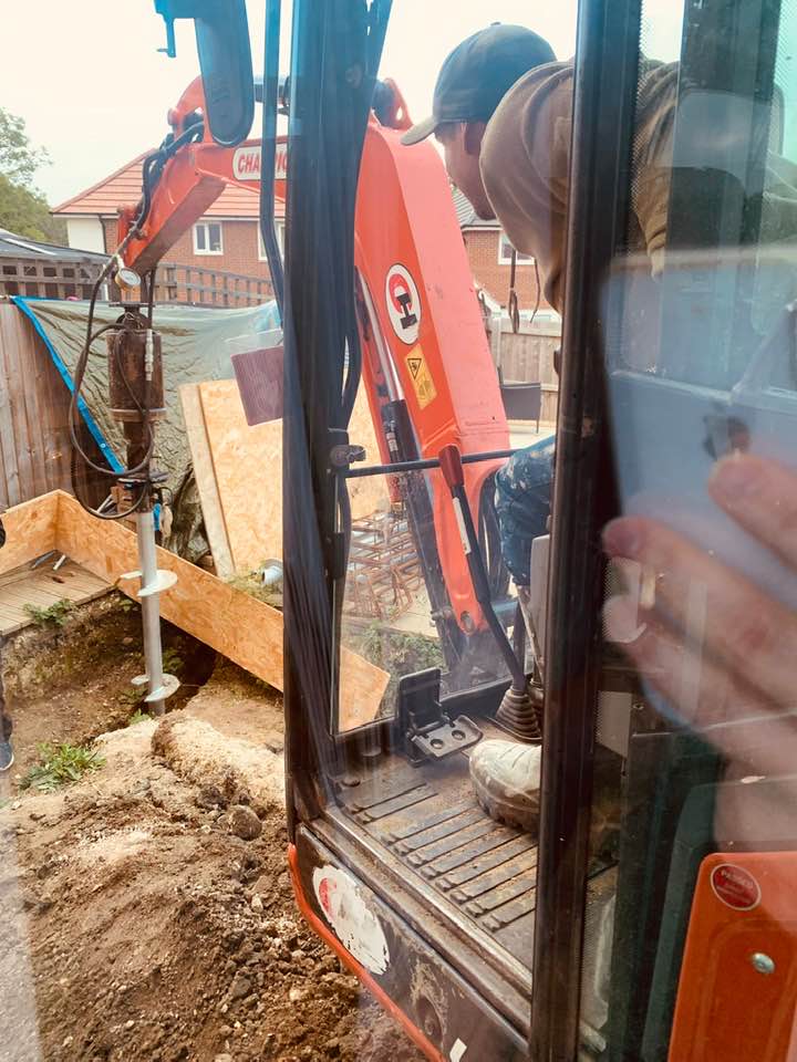 Original garage-style space before conversion in Wetherby
