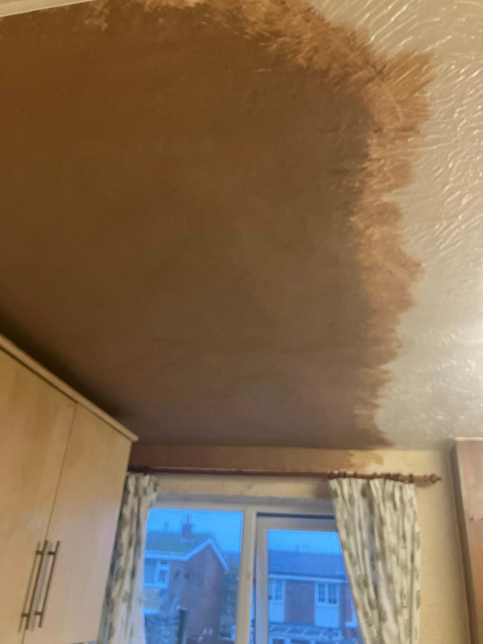 Bathroom leak repair preparation before reinstatement work
